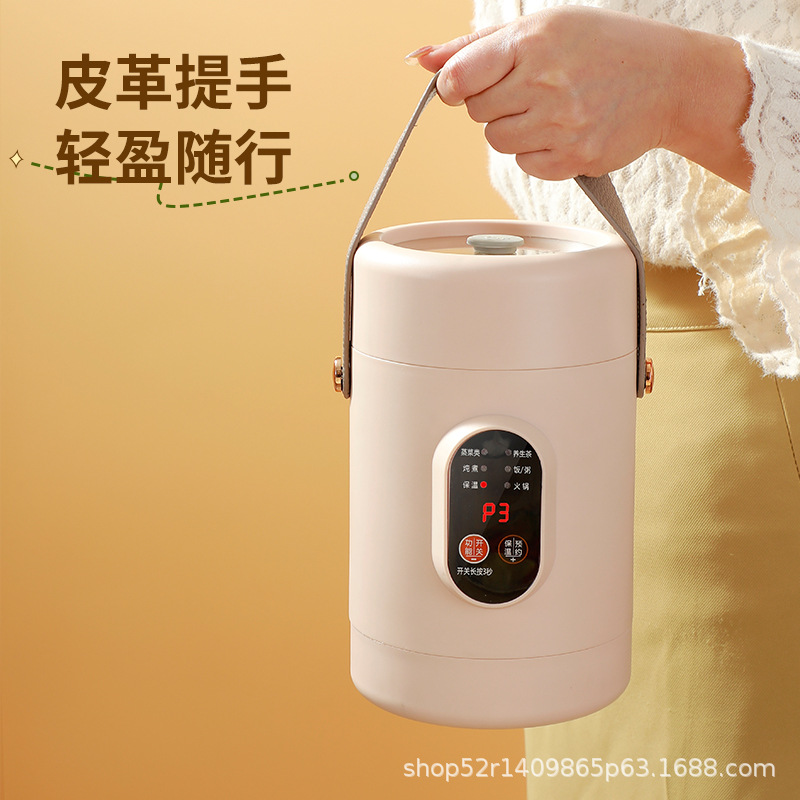 Mini Electric Rice Cooker Smart Small Electric Cooker Portable Small Electric Cooker Office Porridge Soup Non-stick Cooker Gift
