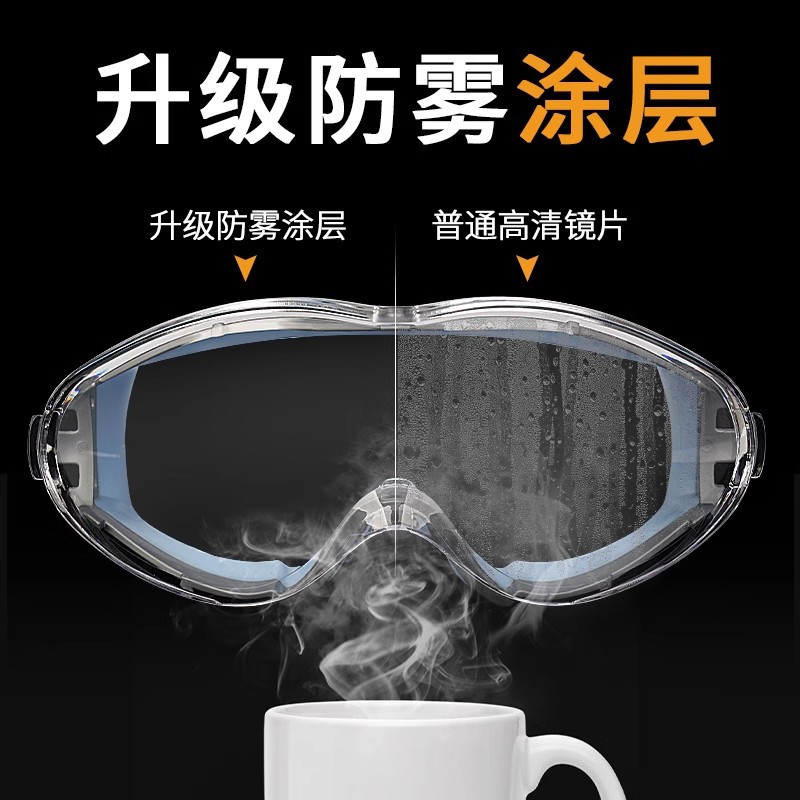 Goggles Anti-fog and Sand-proof Riding Fully Sealed Dust-proof Protective Goggles Silicone Goggles for Labor Protection Goggles Motorcycle Drifting