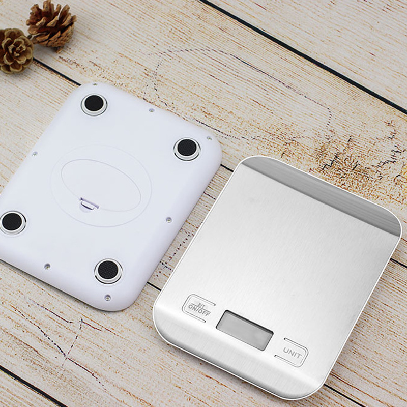 Stainless Steel Electronic Scale Wholesale Kitchen Scale Electronic Scale Accurate Weighing Scale Household Small Baking Food Scale Cross-Border
