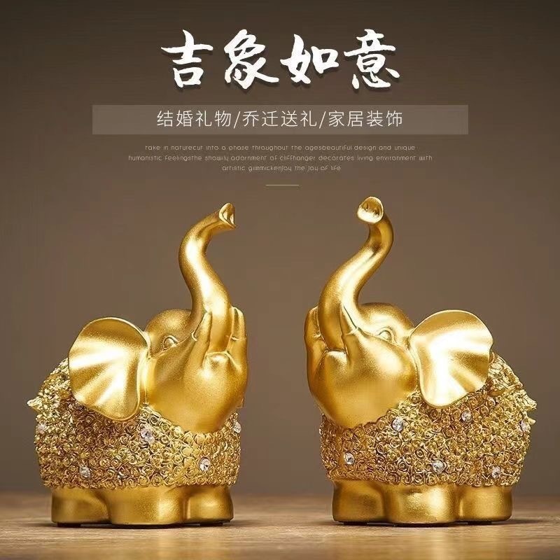 Европейский стиль, украшение с удачливым слоном, креативный модный предмет, декор для гостиной, офисный стол, подарок на открытие