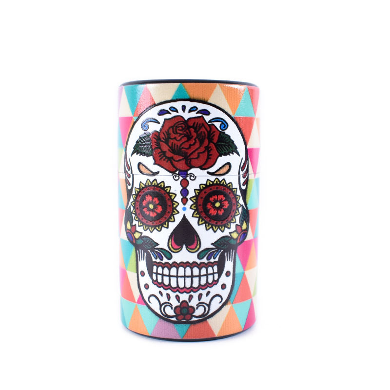 Factory direct supply skull tobacco jar ghost head tobacco jar storage jar skull sealed moisturizing jar tobacco box