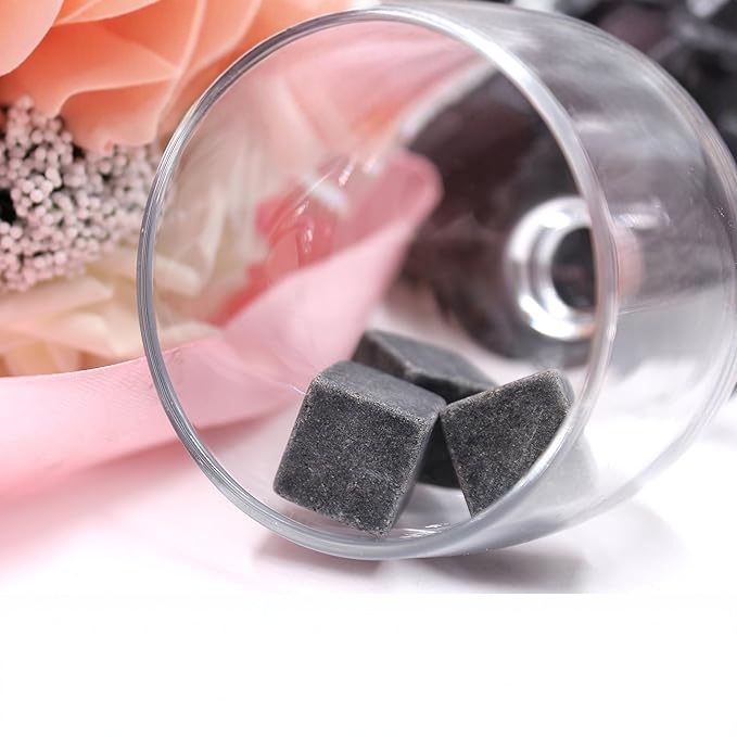 Whisky stones whisky ice wine stone in stock hot sale frozen rock stone ice block granite stone