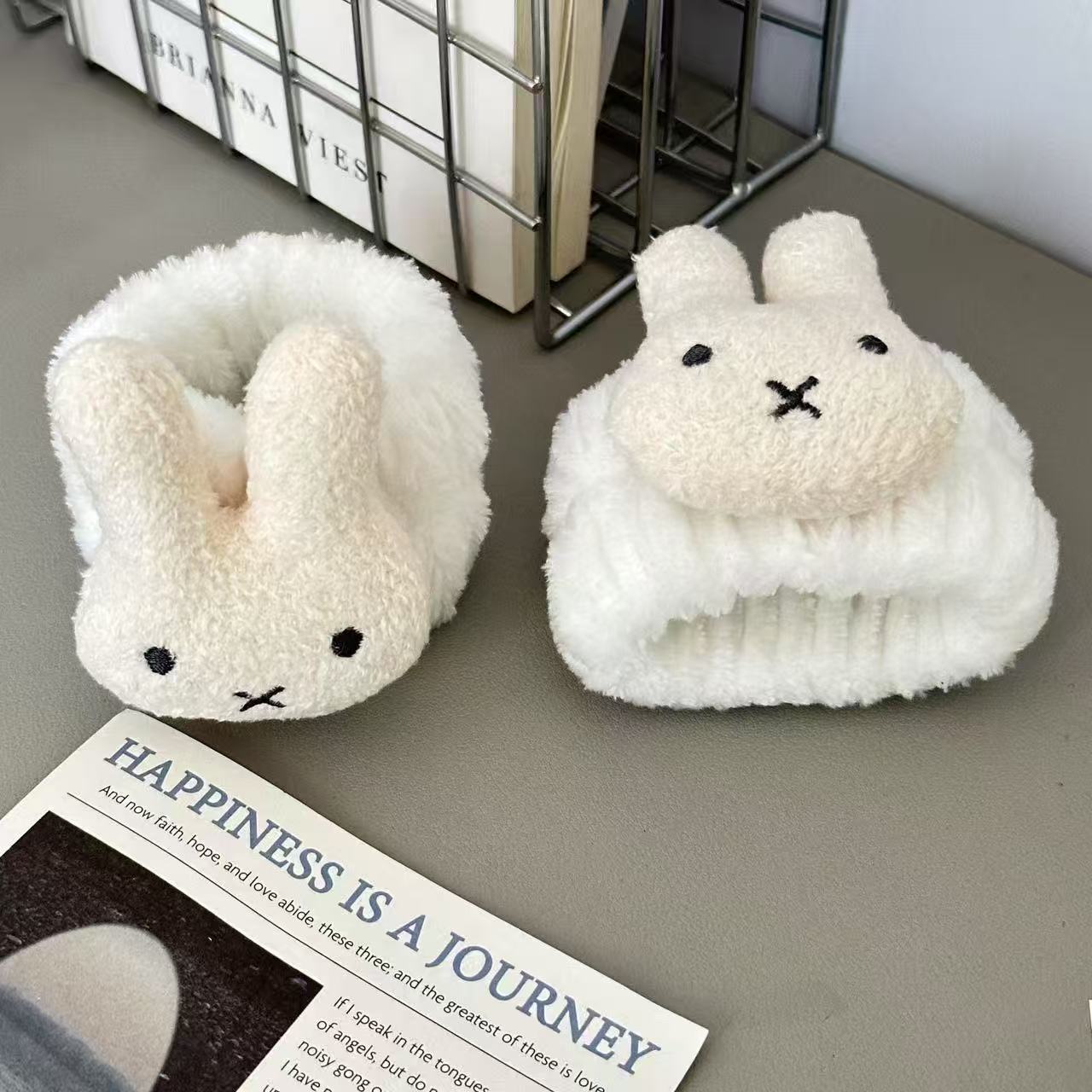 Нарукавник для умывания Miffy, анти-влажный защитник рукава, милый аксессуар для волос, эластичные манжеты, впитывающие воду и быстро сохнущие