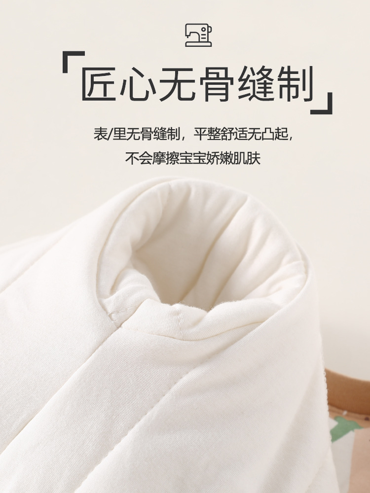 Winter baby jumpsuit cotton-padded three-layer warm thickened newborn clothes Class A pure cotton baby's kayak climbing clothes