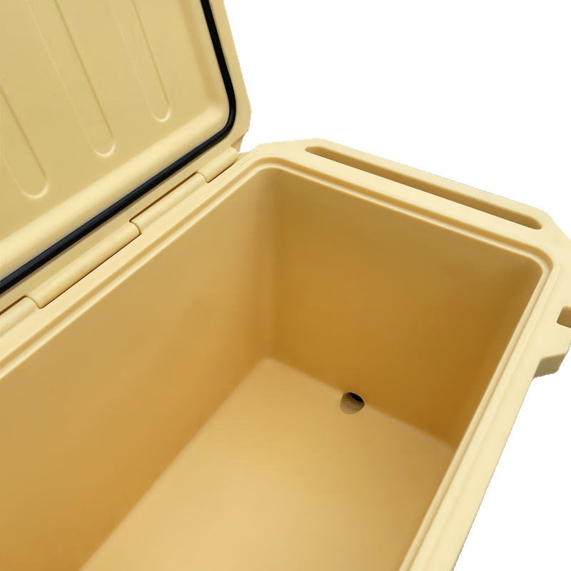 Manufacturer Wholesale Seafood Insulated Box with Wheels, Seafood and Aquatic Product Processing 200-Liter Rotational Molding Insulated Box for Cold Chain Transportation