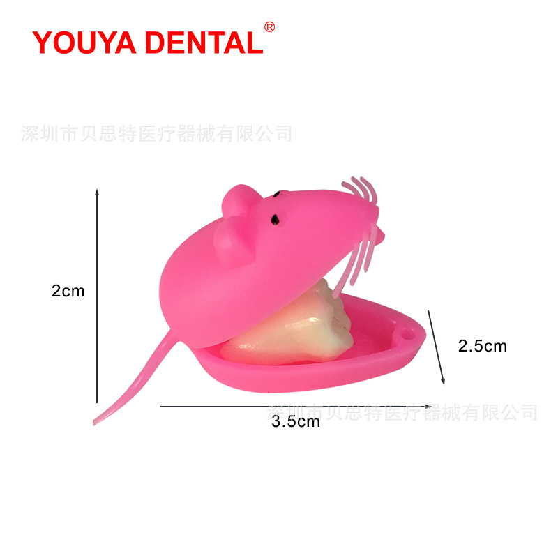 Cute mouse nipple box for boys and girls baby tooth changing storage box infant nipple storage box Children's commemorative box
