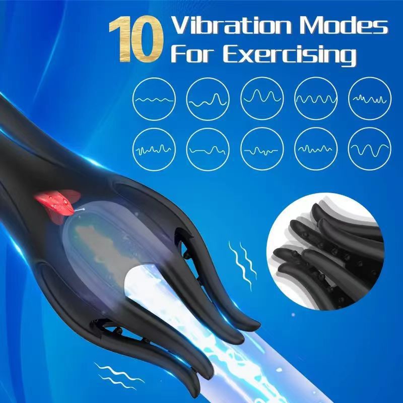 New Product Magic Claw Penis Massage Trainer for Men, Multi-Frequency Vibration Masturbation Cup, Adult Sex Toy
