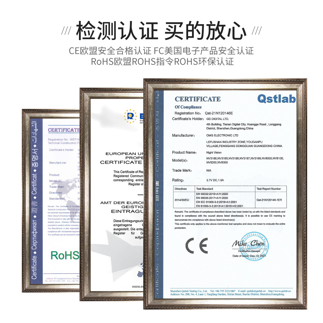 Foreign Trade Head-Mounted Binocular Night Vision Device Outdoor High-Definition Infrared Digital Binocular Black and White Night Vision Telescope Nv8000