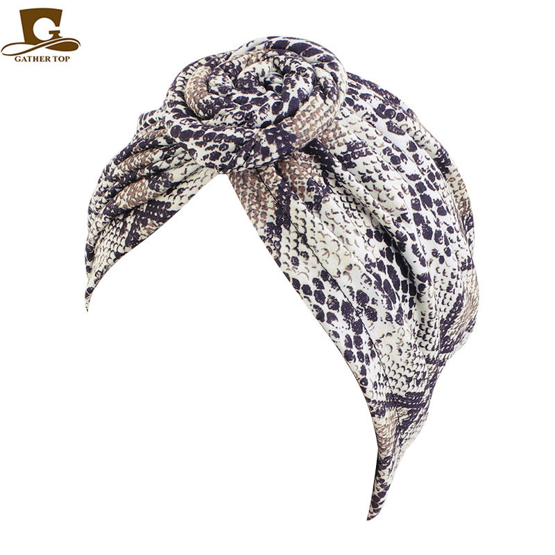 Europe and the United States popular national wind knot turban hat plate flower hat hat Amazon best selling supply TJM-342