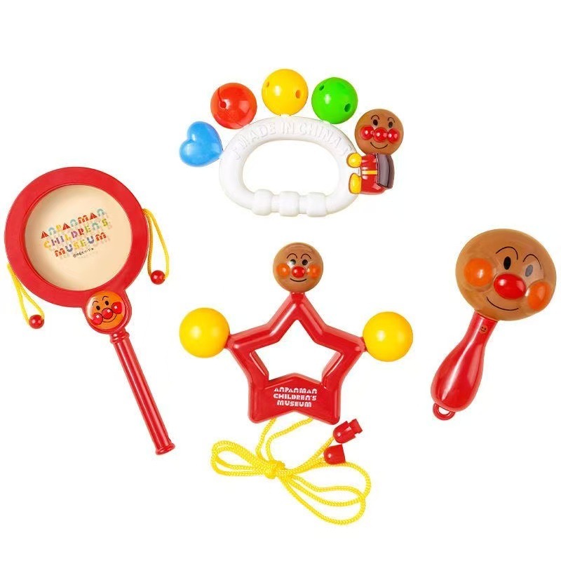 Anpanman Maracas Baby Hearing Tracking Training Children's Toy Rattle Mother and Baby Educational Early Education 0-3 Years Old