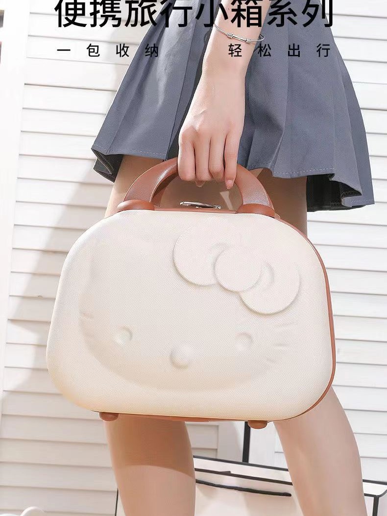 Zipper Cosmetic Bag Ins High-value Large-capacity Waterproof 14-inch Case Storage Box Accompanying Gift