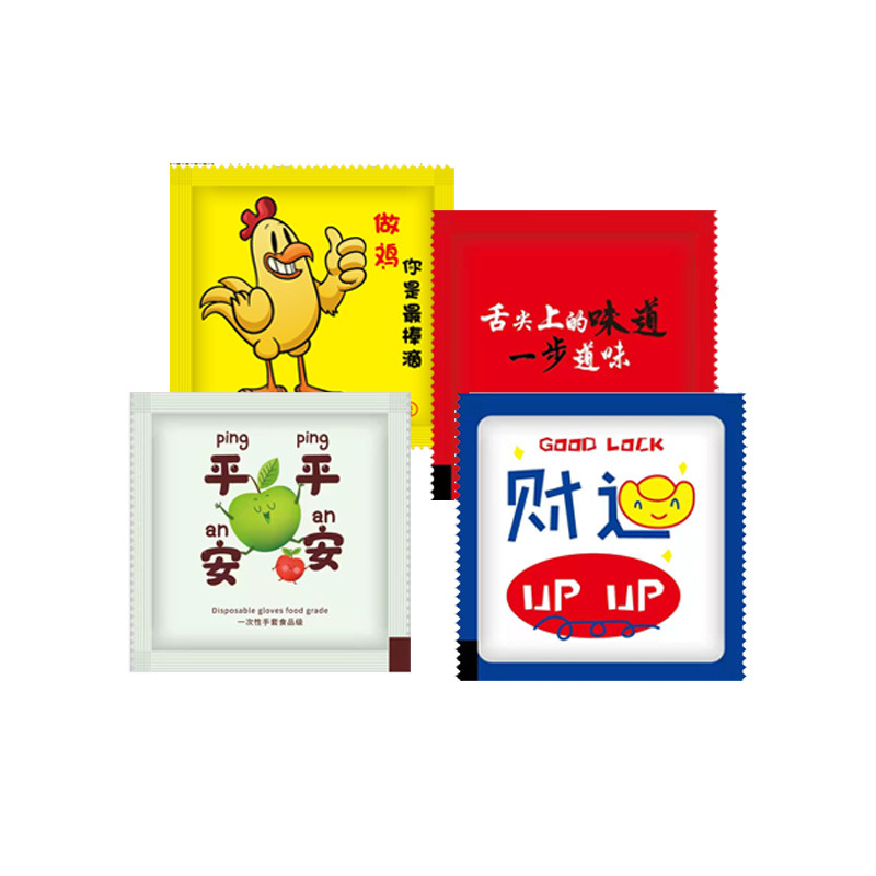 Disposable gloves wholesale independent packaging takeaway catering Net red pe food grade thickened independent commercial transparent