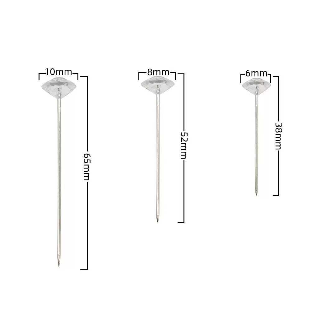 Diamond Needles 10,000 Pieces Bulk Safety Pins Fixing Needles 10000 Butterfly Needles DIY Cutting Patchwork Bouquet Positioning