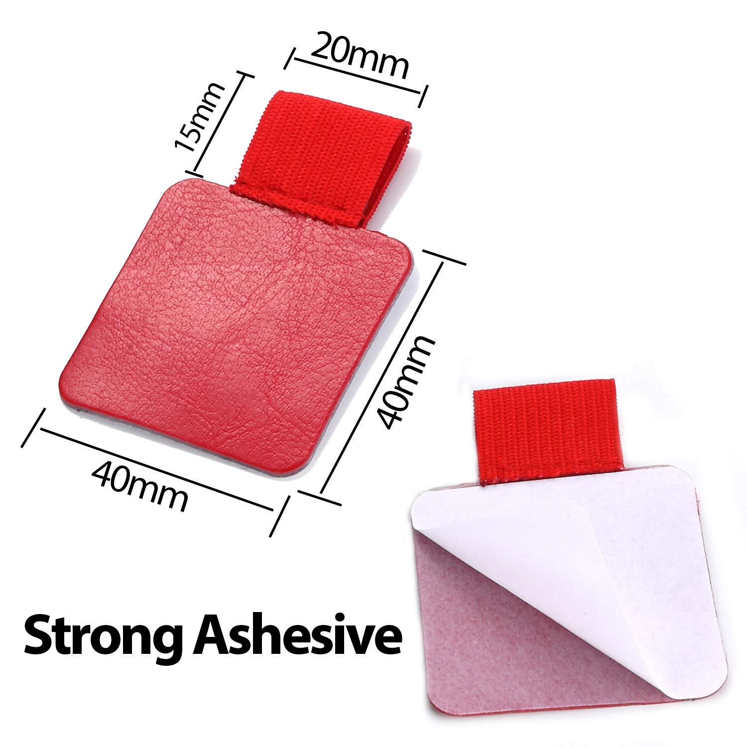 Cross-Border Self-Adhesive Pen Clip Elastic Elastic Band Tablet Pen Cover Pu Leather Pen Fork Fixed Leather Self-Adhesive Pen Clip