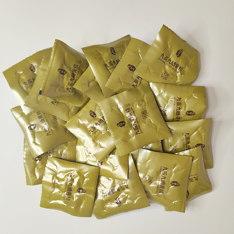 Готовый к употреблению аутентичный полигонатум из Джиухуа Шань, девять раз пропаренный и девять раз высушенный, открытая упаковка, готовый к употреблению суп-чай из полигонатума, здоровые лекарственные материалы