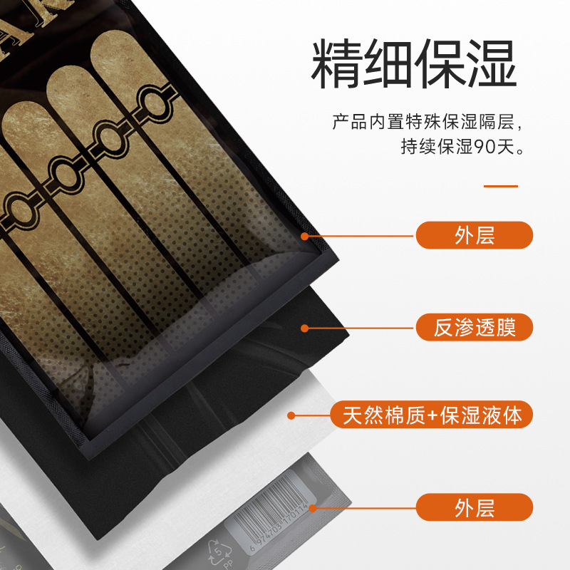 HANNICOOK Hannikuk cigar special moisturizing bag convenient five pack pull bone bag moisturizing bag wholesale