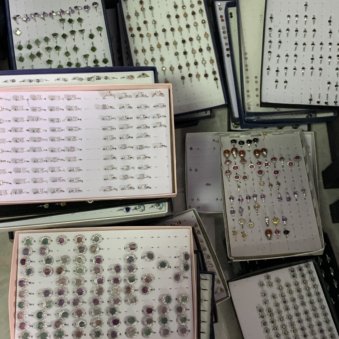 Special Inlay Ring for Live Broadcasting Men's and Women's Earrings Earrings Bracelet Necklace 925 Silver