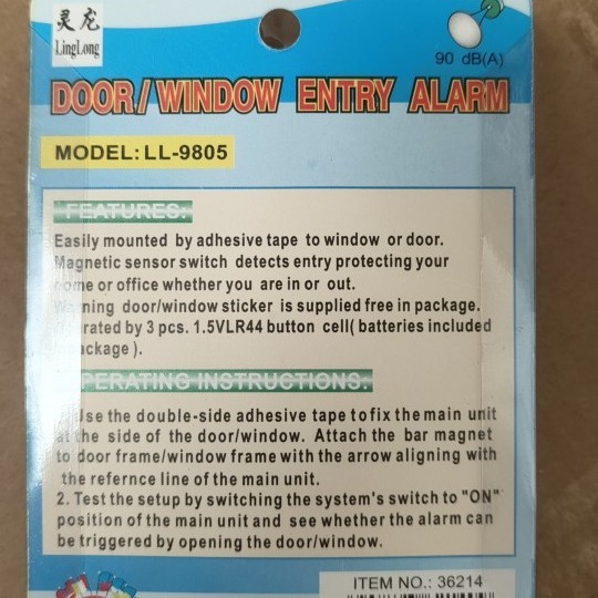 Door magnetic, door and window alarm