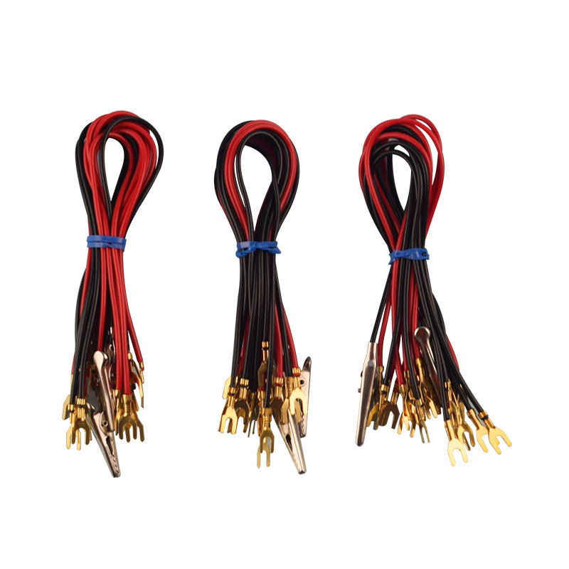 Experimental wire U-shaped fork Insert alligator clip physical wire electrical circuit test wire teaching experimental wire