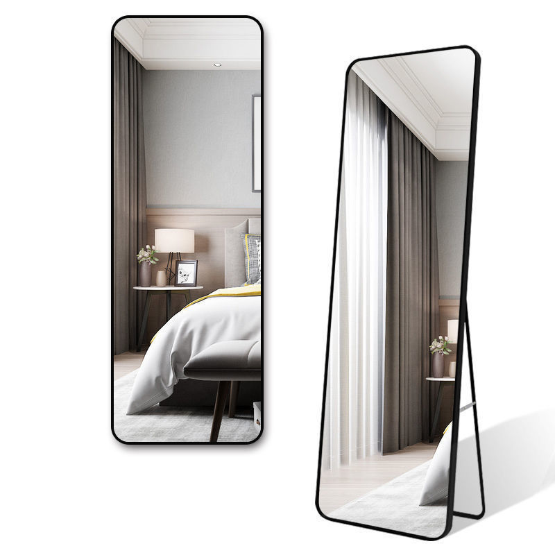 Mirror Full Body Done Mirror Home Floor Mirror Wall Hanging Wall Girl Bedroom Makeup Cyber Popular Wall Hanging Stereoscopic Fitting Mirror