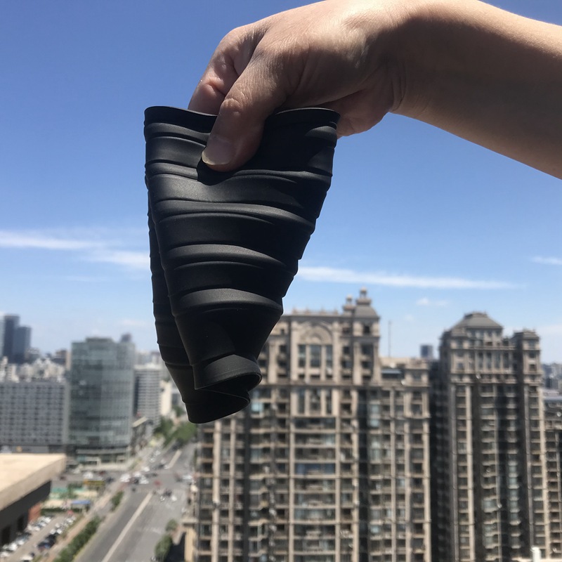 Matte Hood for Micro-Slr Camera Lens Anti-Glass Elimination Reflective Hood Silicone Shading Soft Glue Foldableable