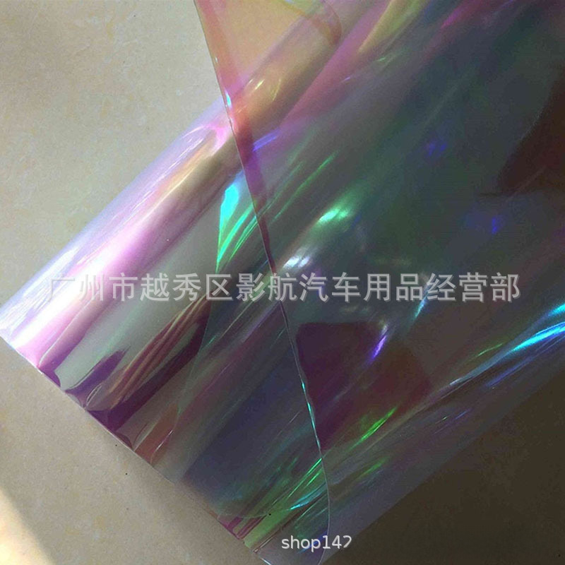 Foreign trade for car headlight color change film chameleon Light Film Magic Light Film colorful tail light film fog light Film