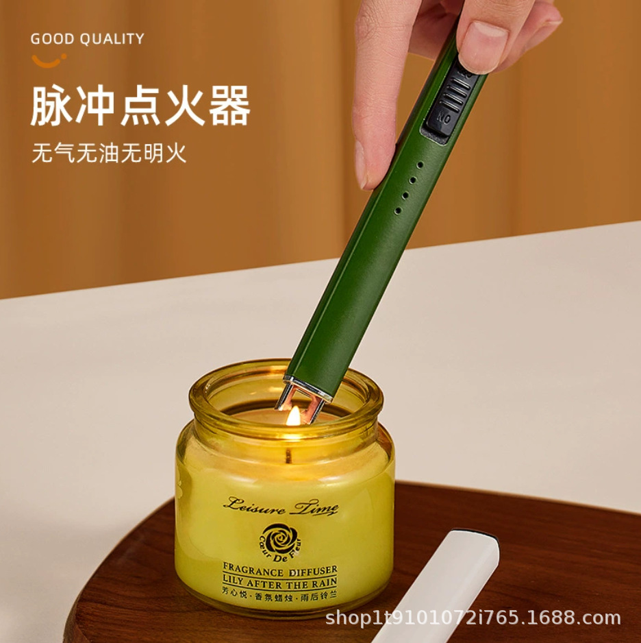 601 ароматическая свеча газовая плита на открытом воздухе барбекю металлическая зажигалка пульсовая зарядная зажигалка