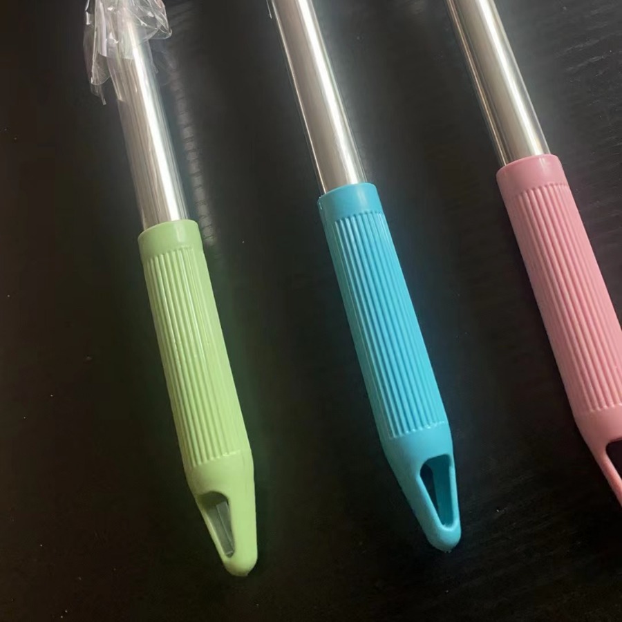 Long-Handled Stainless Steel Pot Washing Brush, Kitchen Stove Cleaning Long Pole, Pot Washing and Basin, No Rust, No Harm to Hands, No Slag