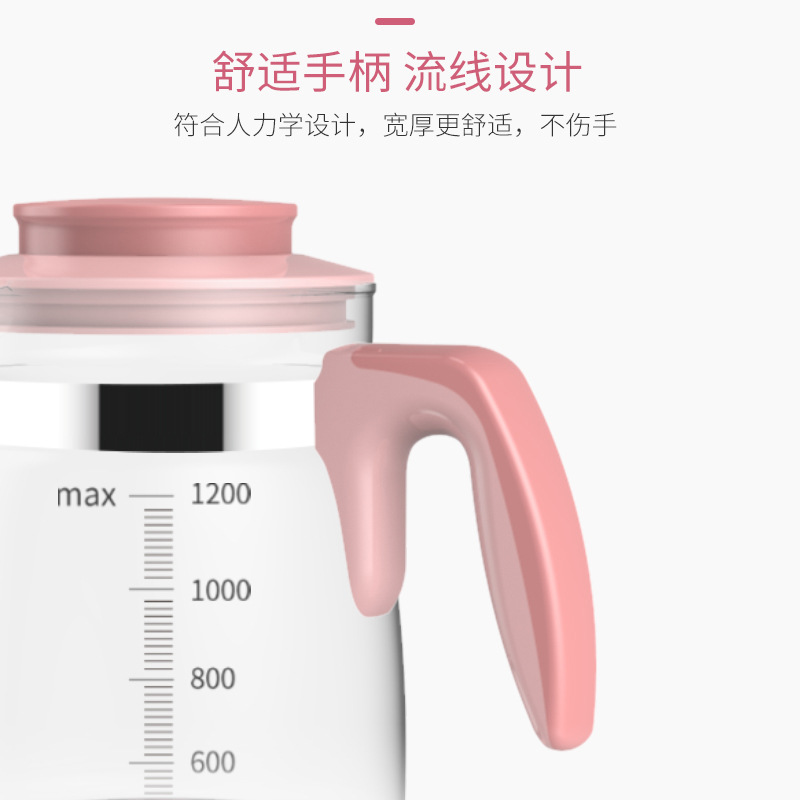 Xiaozhuang Bear Constant Temperature Milk Adjuster Electric Kettle Household Baby Milk Warmer Milk Warmer Full Glass Pot for Brewing Milk