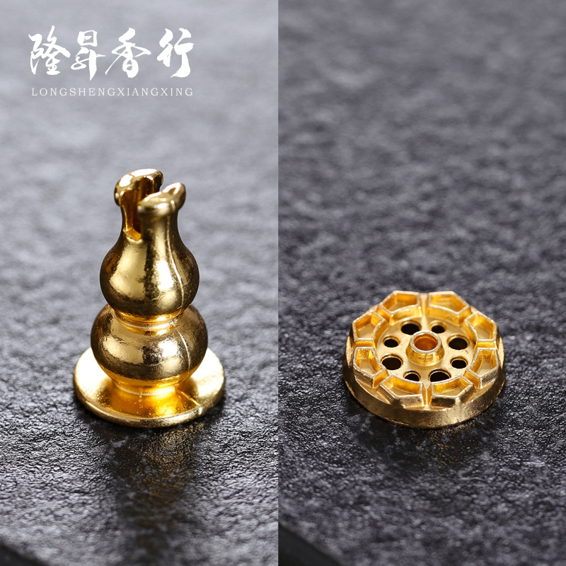 [Factory Wholesale] Gourd Incense Burner Accessories Multi-Functional Incense Holder Incense Stick Incense Rack Alloy Incense Stick