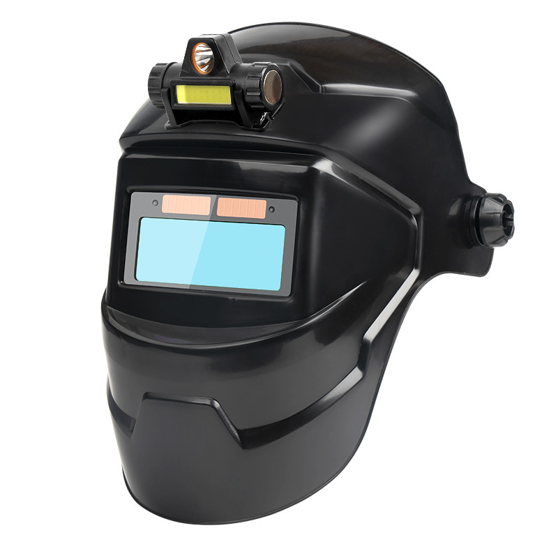 Welding Mask Solar Automatic Darkening Head-Mounted Argon Arc Welding Anti-Splash Welder Special Protective Welding Helmet