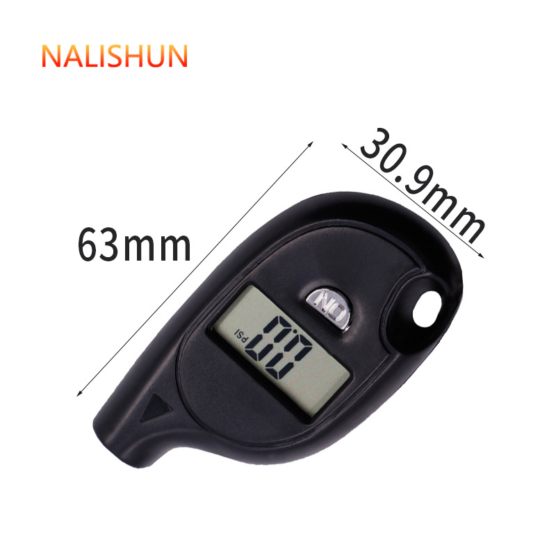 Key chain tire pressure gauge digital display measuring car tire pressure tire pressure gauge tire pressure gauge car buckle