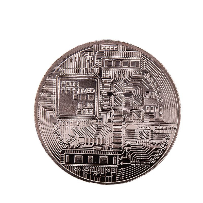 Gold and Silver Double-Sided Commemorative Coins, Customized Bitcoin Commemorative Coins, Creative Metal Decision-Making Coins, Customized Game Spot Wholesale