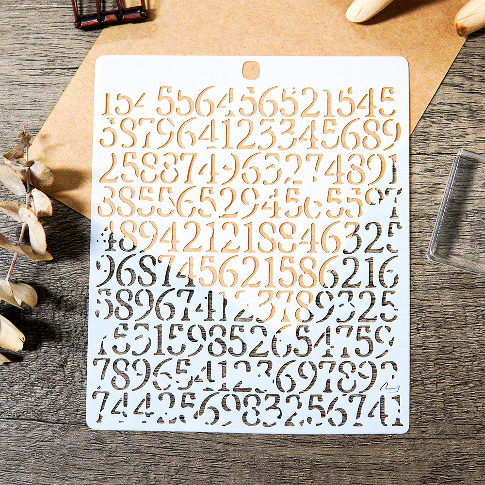 Catalog stencil Cross-border Hot Selling DIY Painting Hollow Template suit Wall Painting Spray Masking Decorative Template