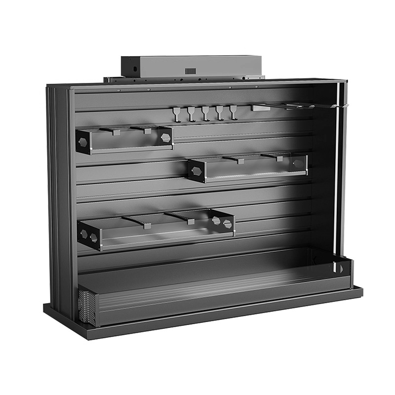 Electric Vertical Lifting Basket with Smart Voice Control and Touch Screen for Kitchen Cabinets, Pull-Down Storage Rack for Seasoning Bowls and Dishes