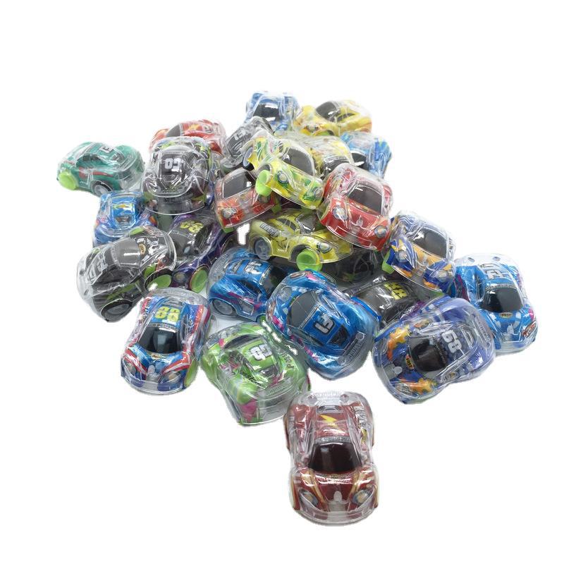 Chenghai Factory Double-Layer Transparent Graffiti Mini Pull-Back Racing Car Can Be Used as Food Snacks and Sugar Play Delivery