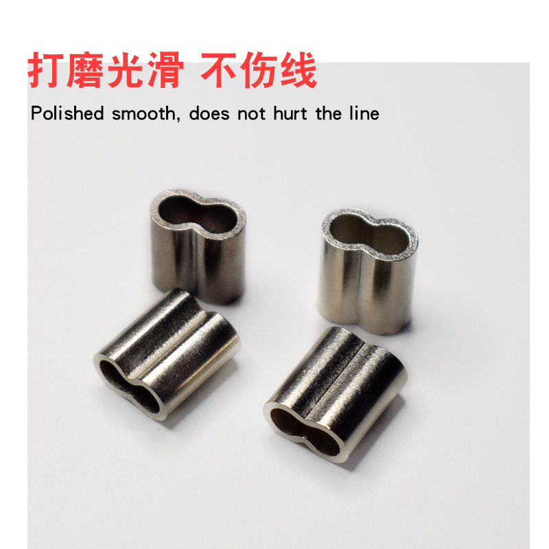 Eight-shaped pipe black double copper pipe steel wire clamp pipe copper pipe fixed stop clamp empty pipe clamp pipe fishing gear