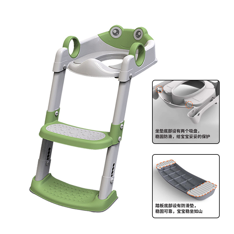 Children's Toilet Ladder Folding Auxiliary Toilet Toilet for Boys and Girls and Babies Portable Stepped Toilet Pan
