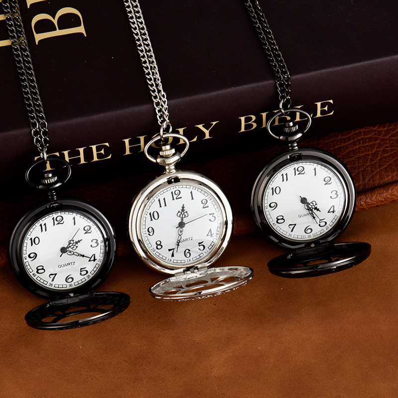 Hollow petals pocket watch a variety of styles pocket watch large alloy quartz watch flip watch a generation of hair