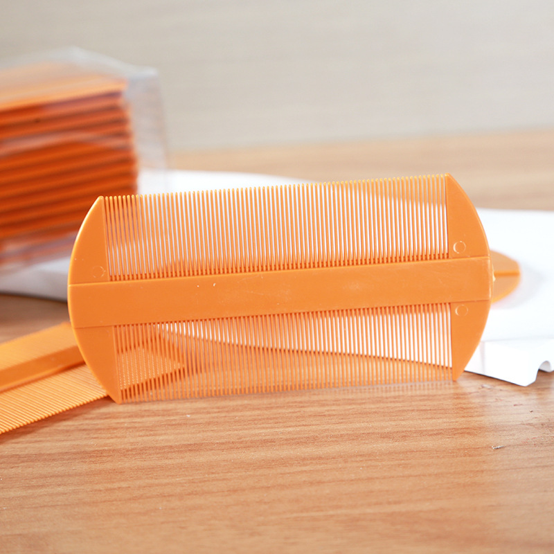 One dollar small grate comb boxed plastic double-sided comb scalp lice comb two-dollar stall comb hair accessories