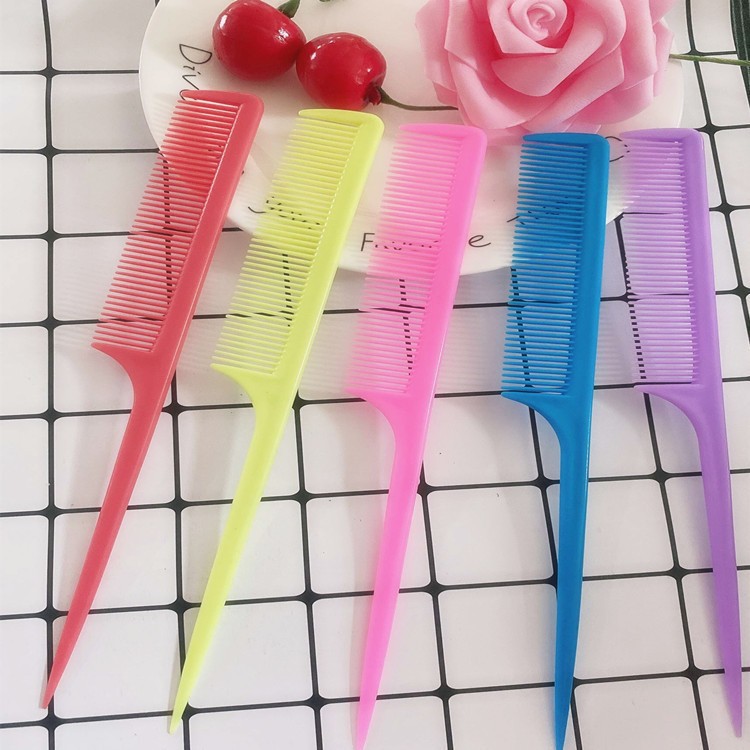 Фабричный профессиональный пластиковый гребень с острым концом, вечерний гребень, оптовая продажа