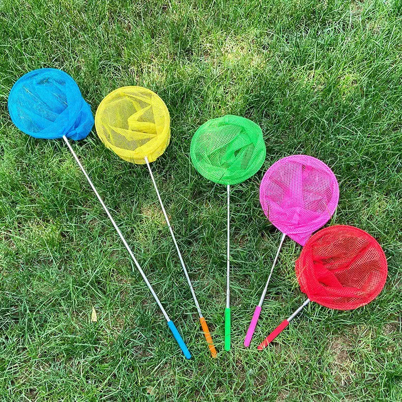 Children's retractable net fishing net pocket net catch Dragonfly butterfly insect fishing net children fishing net catch fish