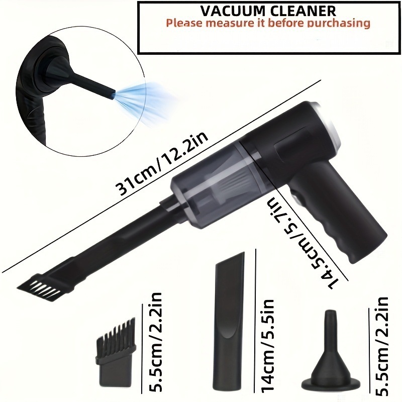 2026 New Cross-Border Dropshipping Small Car and Household Vacuum Cleaner 5000Pa Suction Cross-Border