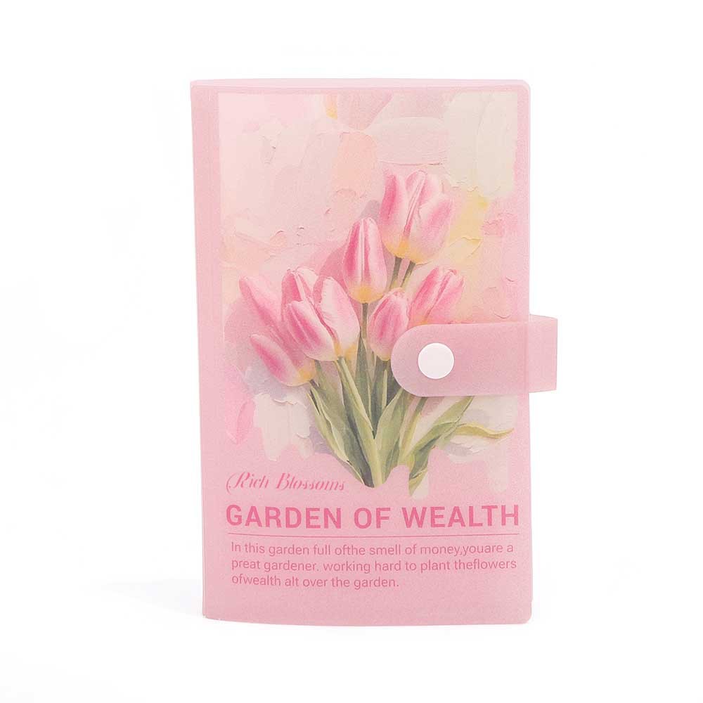 New Flower Series Coin Book Storage Book Student Money Bag Lucky Money Change Book Multi-Functional Cash Saving Book