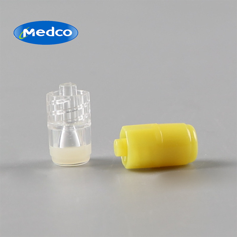 Специализированный в иностранной торговле одноразовый капюшон для печени, медицинский прозрачный пластиковый желтый соединитель, стерильное соединение, игла для венозного доступа