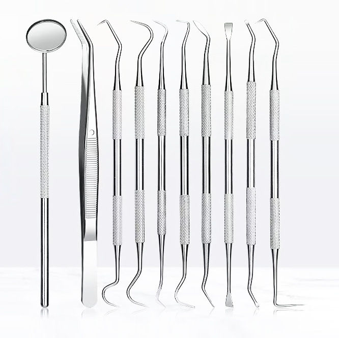 Зеркало стоматологическое из нержавеющей стали, стоматологический инструмент, пробник, удалитель зубного камня, эндоскоп в наличии