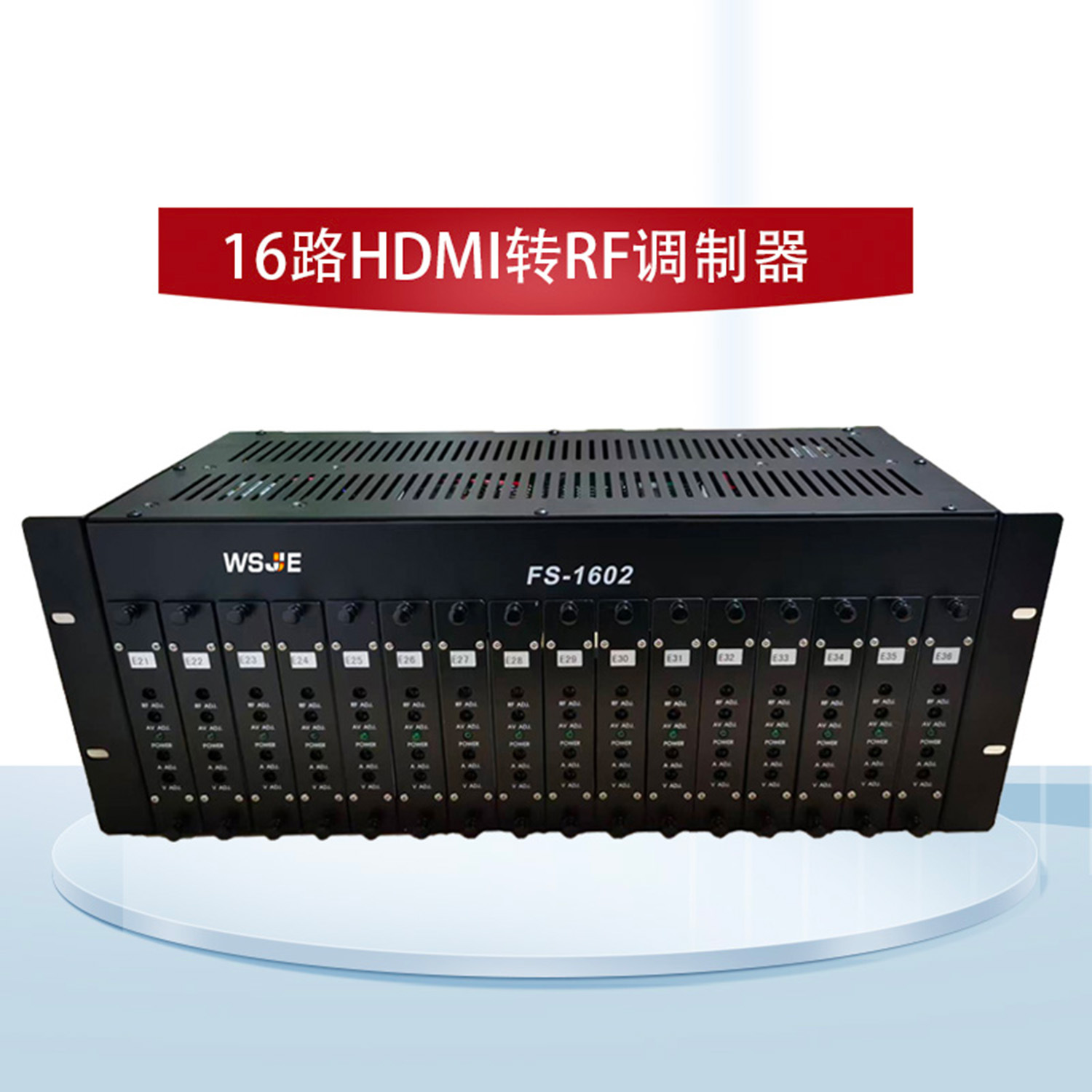 16Ch HDMI в Rf соседний частотный модулятор для CATV кабельного ТВ, цифровая система для аналогового ТВ