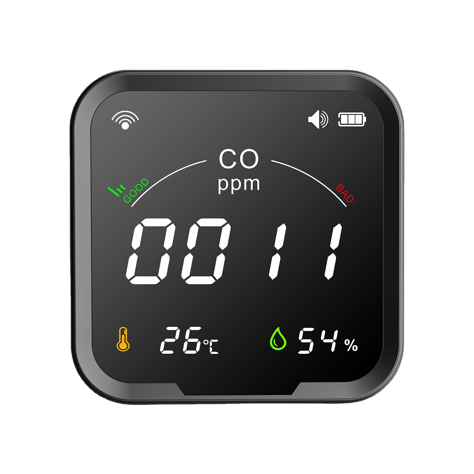 Xiaofei carbon monoxide detector CO air quality temperature and humidity detector household carbon monoxide detector