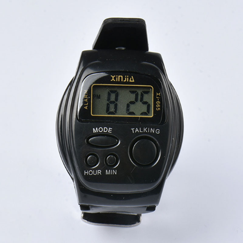 Time voice table for the elderly blind fashion electronic watch xj-665 Time Table 12-hour multi-alarm clock