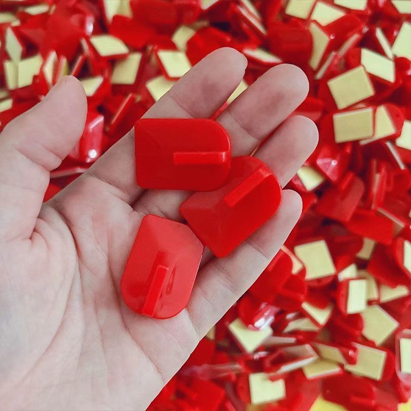 Wedding Red Hook Spring Festival Festive Fu Character Decoration Hook Punch-free Strong Adhesive Hook Adhesive Door Hook